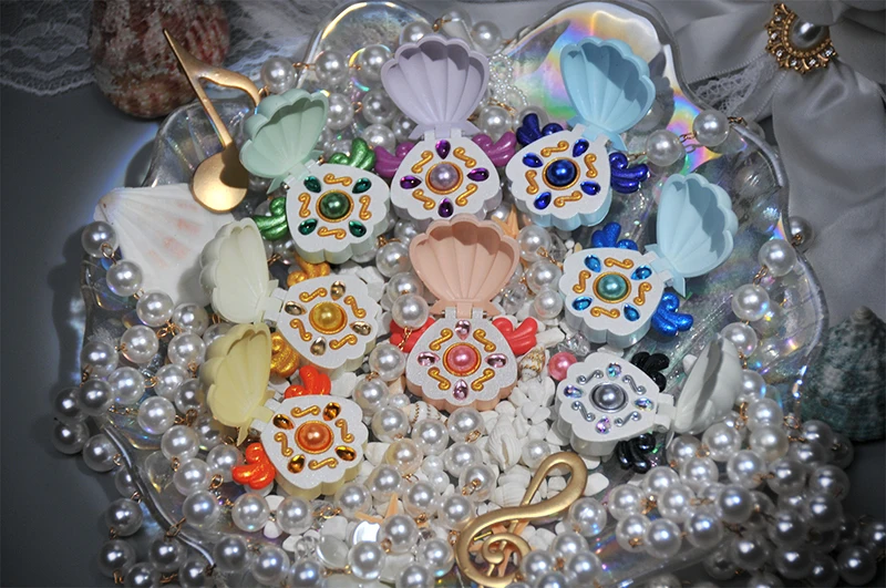 Mermaid Melody Pichi Pichi Pitch Lucia Nanami Rina Toin Hanon Hosho Cosplay Pearl Shell Necklace Resin Props