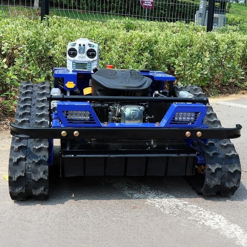 Crawler remote control lawn mower, all-terrain universal vertical lawn mower, ditch climbing and pit mower