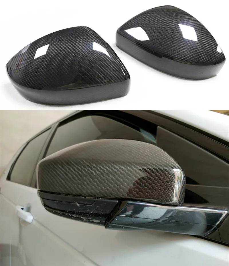 Real Carbon Fiber Rearview Side Mirror Cover Caps for Land Rover Range Rover Evoque Velar Discovery Sport F-FACE E-PACE 2014-202