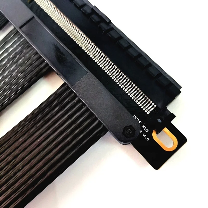 Cavo di prolunga ad alta velocità Gen 4 22cm 180 gradi doppio inverso PCIE 4.0 Riser Cable Pcie per scheda grafica PCI-Express x16