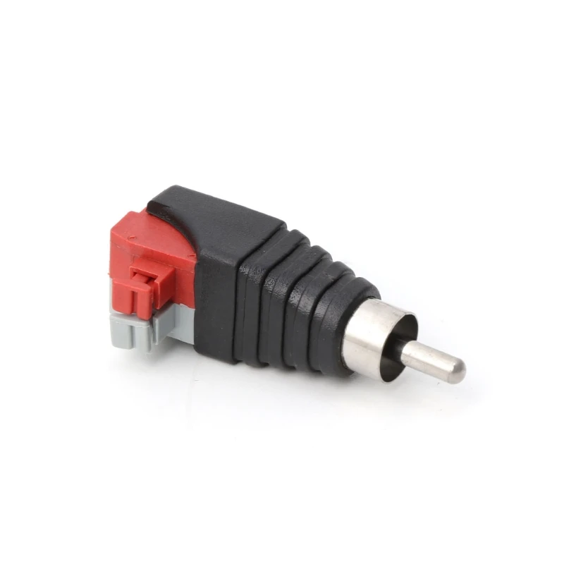 Przewód głośnikowy Kabel A/V do o Męski adapter złącza RCA Zacisk zaciskowy