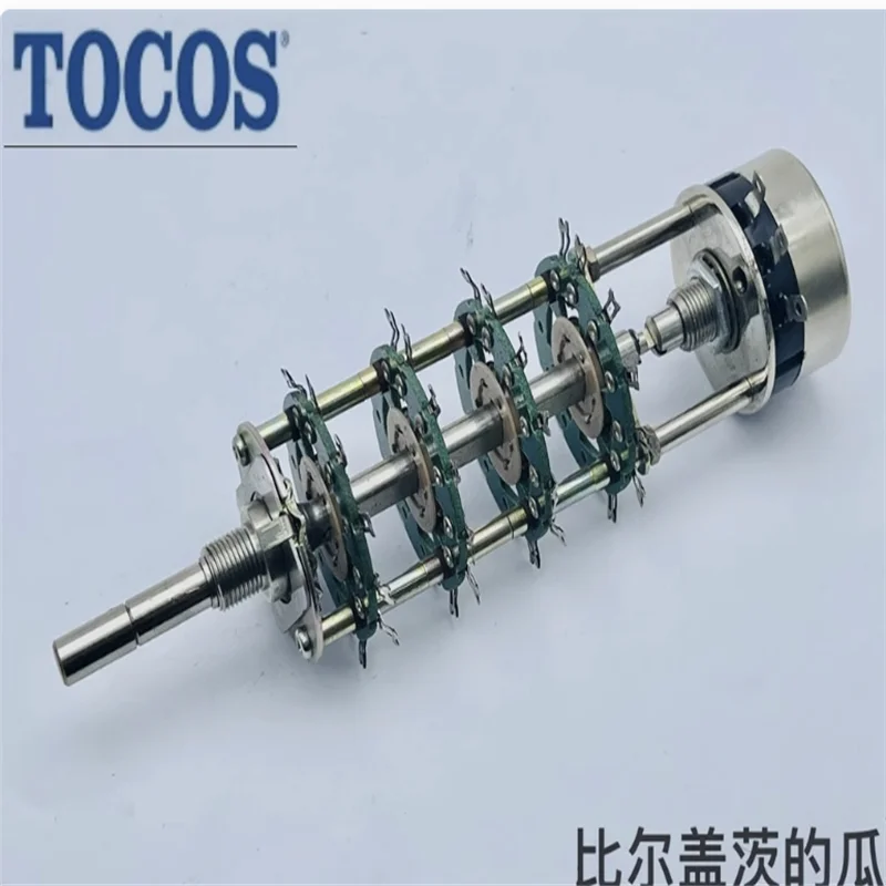 

1 PCS TOCOS with (front) potentiometer RV30YN1K (rear) rotary band switch, 4 layers, 1 knife, 6 gears, shaft length 35