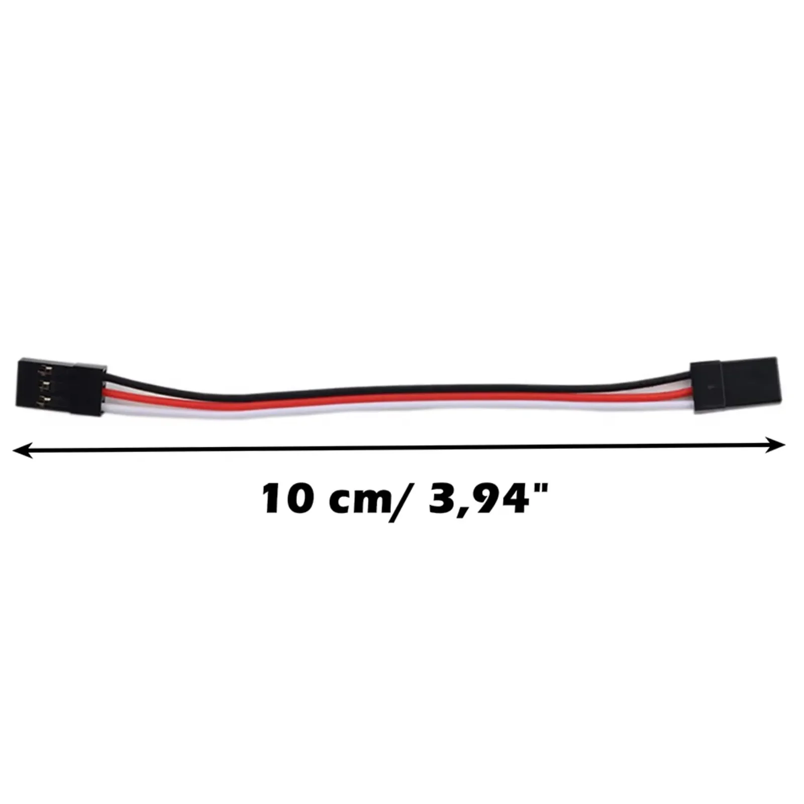 JR Plug Удлинительный провод для сервопривода AWG22 100 мм 10 см Удлинитель сервопривода между мужчинами для радиоуправляемого самолета (10 шт.)