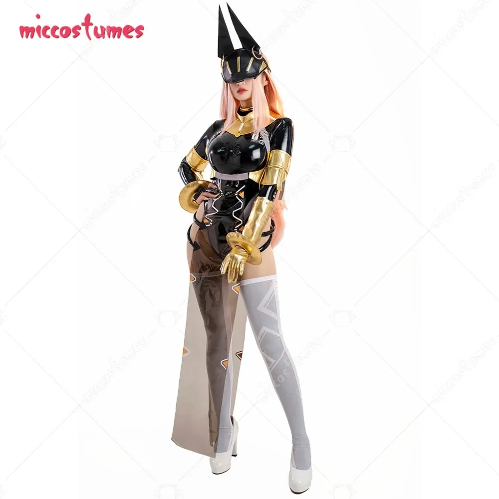 

Women's Cosplay Costume Bodysuit and Vest with Thigh Socks and Face Covering