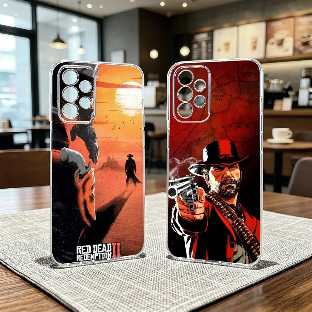RDR2-Arthur Morgans Phone Case Transparent Silicone Soft For Samsung S25,S24,S21,S22,S23,S30,Ultra,S20,Plus,Fe