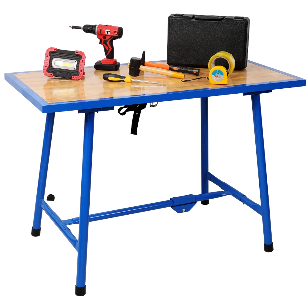 Foldable Work Bench, Workshop Tool Bench, Packing Table Mounting Table Assembly Table, 660Lbs Load Capacity, for Workshop