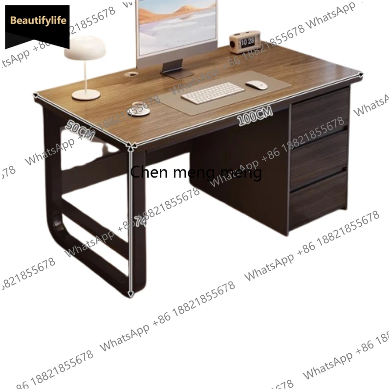 

c139 Wooden Rechargeable Office Desk Drawers Aesthetic Gamer Cabinets Office Desk Study Coffee Escritorio Gaming Home Accessorie