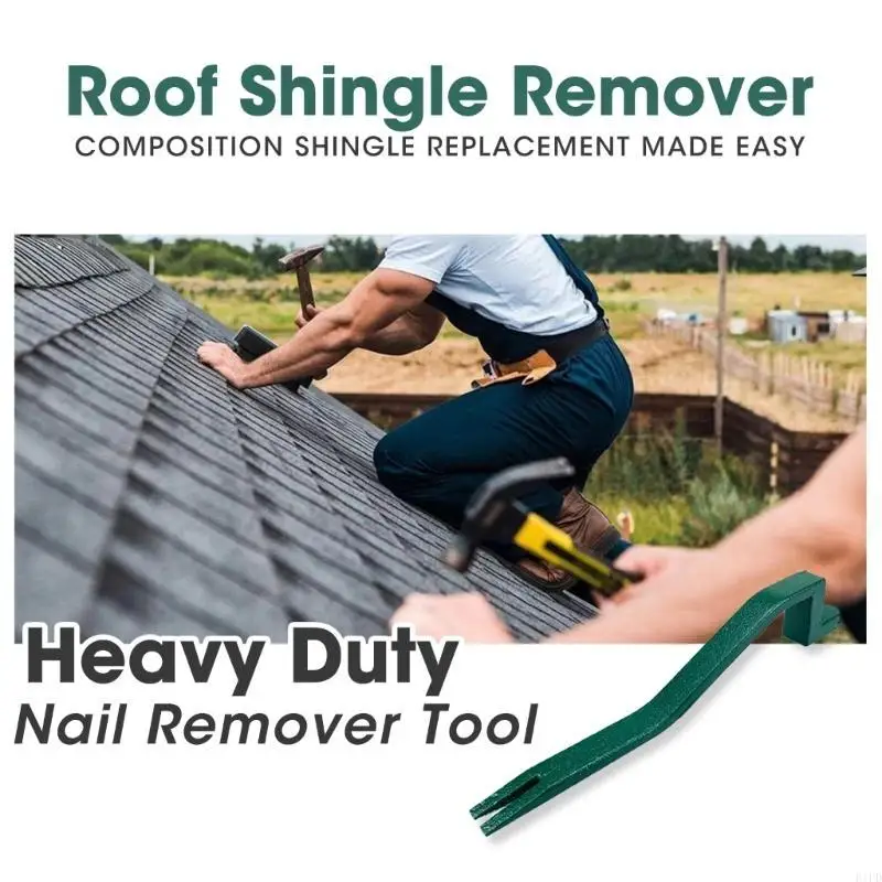 

E1PD Puller Metal For Furnish Roof Shingle Remover Pry Bar Professional DIY Steel Snake Roofing Tool