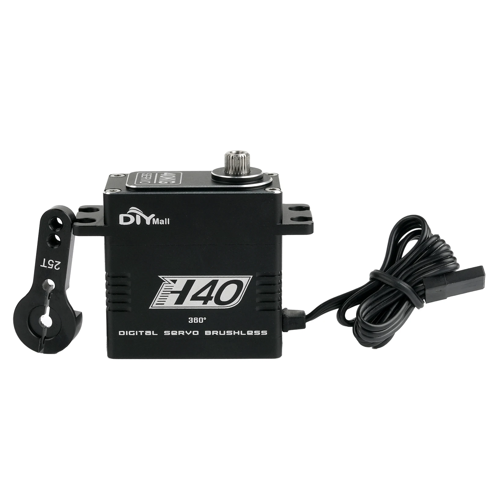 

H40 40KG All-metal Digital Servo Brushless Motor High Torque 180/270/360 Degree Waterproof IP67 4.8V-8.4V for RC Car Model Toys