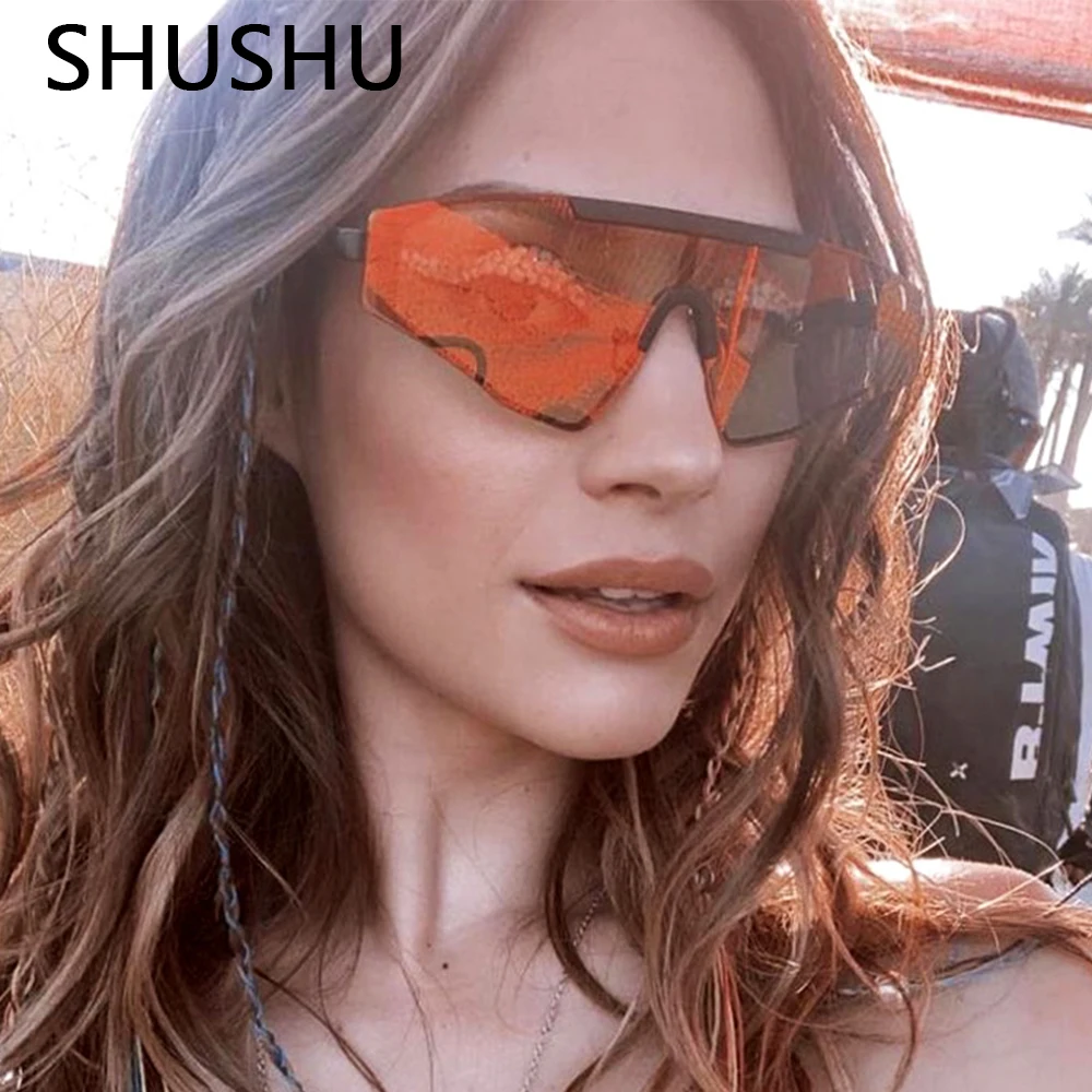 

SHA48 Lntegrated Cycling Mirror For Men and Women Outdoor Mirror Retro Luxury Brand Goggles Fashion Narrow Leg Sun Visor UV400