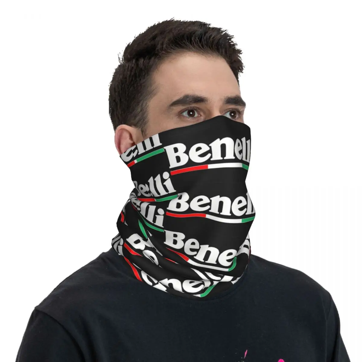 Moto Benellis Bandana leher Gaiter Motocross bungkus syal Balaclava naik Unisex dewasa musim dingin