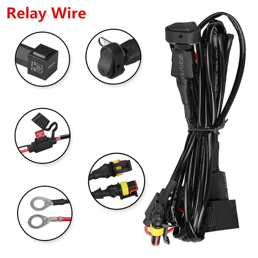 For BMW Motorcycles LED Fog Light Lamp Wiring Harness Relay Wire For BMW R1250GS ADV F800GS R 1250 GS LC