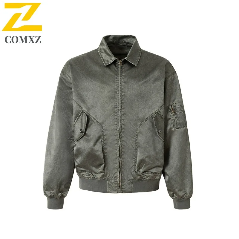 

COMXZ мужские куртки в стиле Gorpcore для путешествий, свободные уличные модные виды, университетская куртка для кемпинга, поездки, повседневное прогулочное теплое удобное пальто