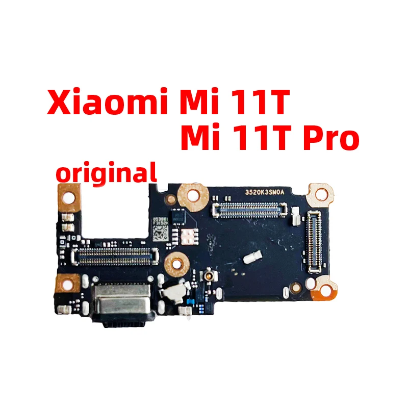 Original For xiaomi Mi 11T 11T Pro Dock Connector USB Charger Charging Port Flex Cable Board Replacement