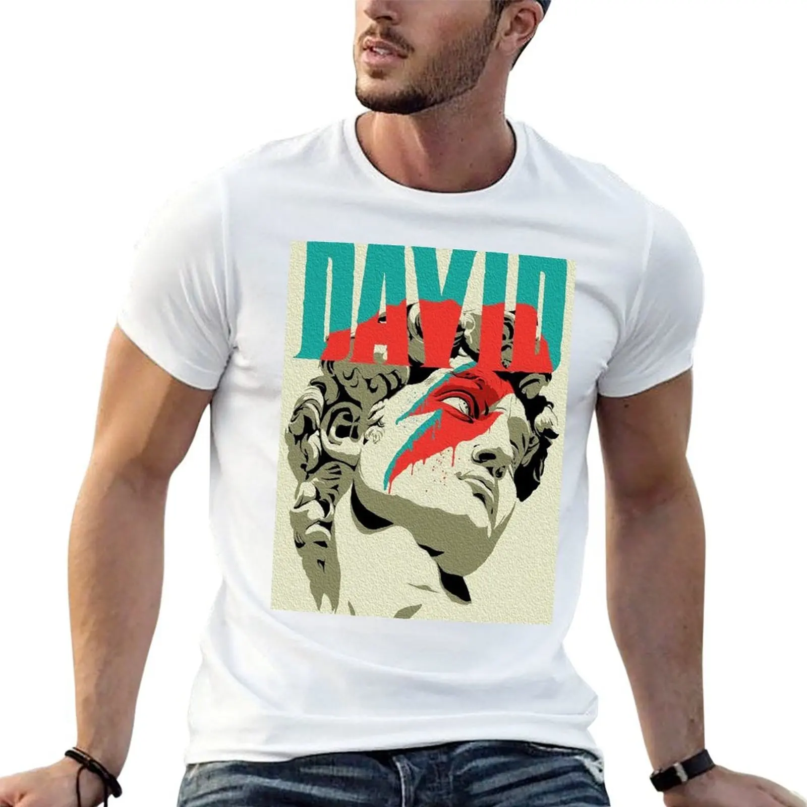 Rock and roll legend digital oil painting. David B. T-Shirt anime tshirt t shirt for man T-Shirt