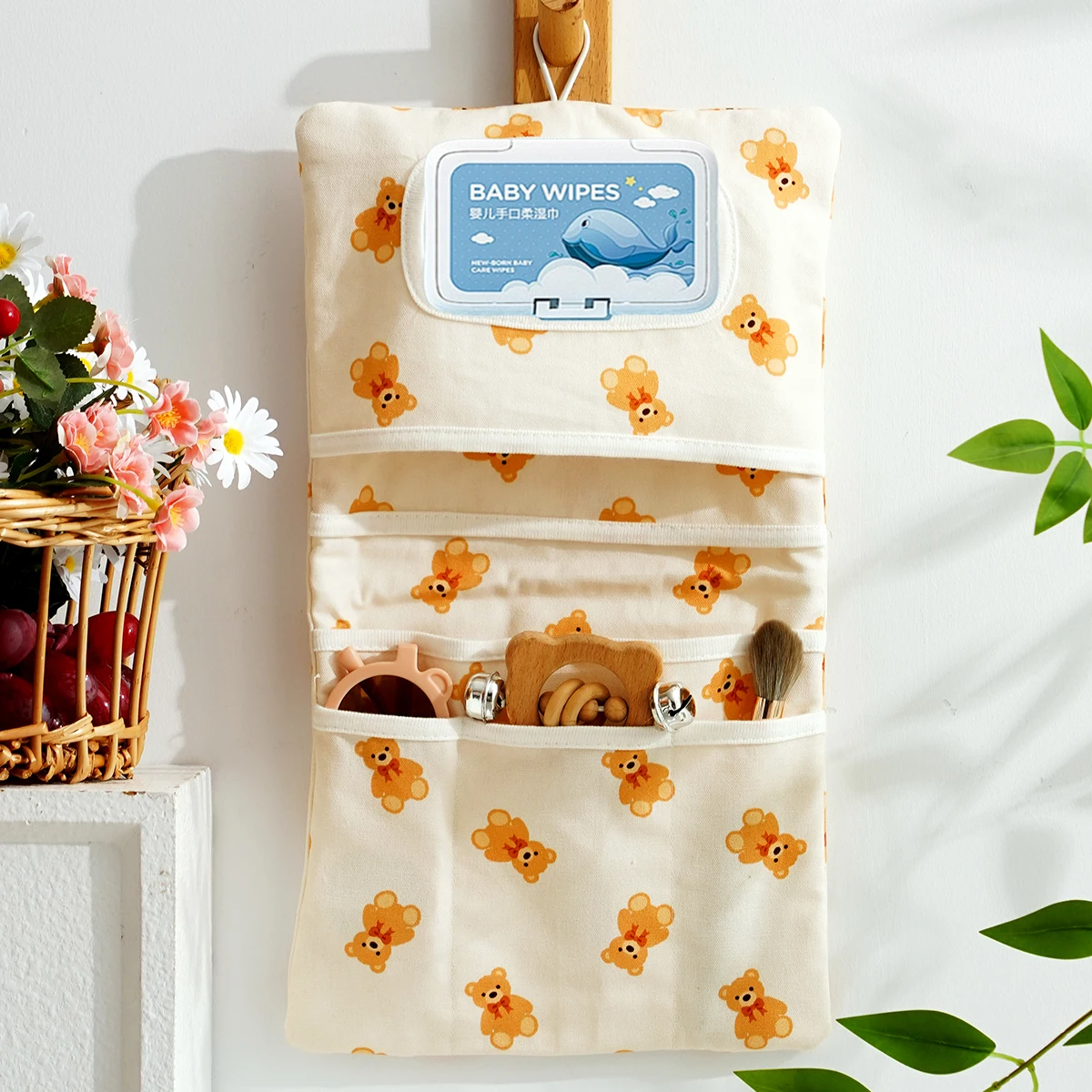 Happyflute Baby Tragbare Tasche für Unterwegs, Mini-Wickeltasche, Reiseutensilien, Faltbare Tasche für Neugeborene