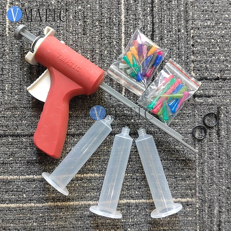 Free Shipping VMATIC Brand 5/10/30/55 Cc Ml Single Liquid Fluid Glue Manual Syringe Cartridge Caulk Gun