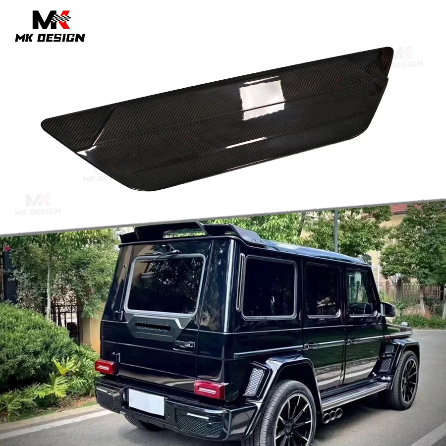 

For Mercedes Benz G Class W464 G63 G500 G350 W463 Dry Carbon Fiber Rear Door Trim Cover Tail Door Plate Blank Car Accessories