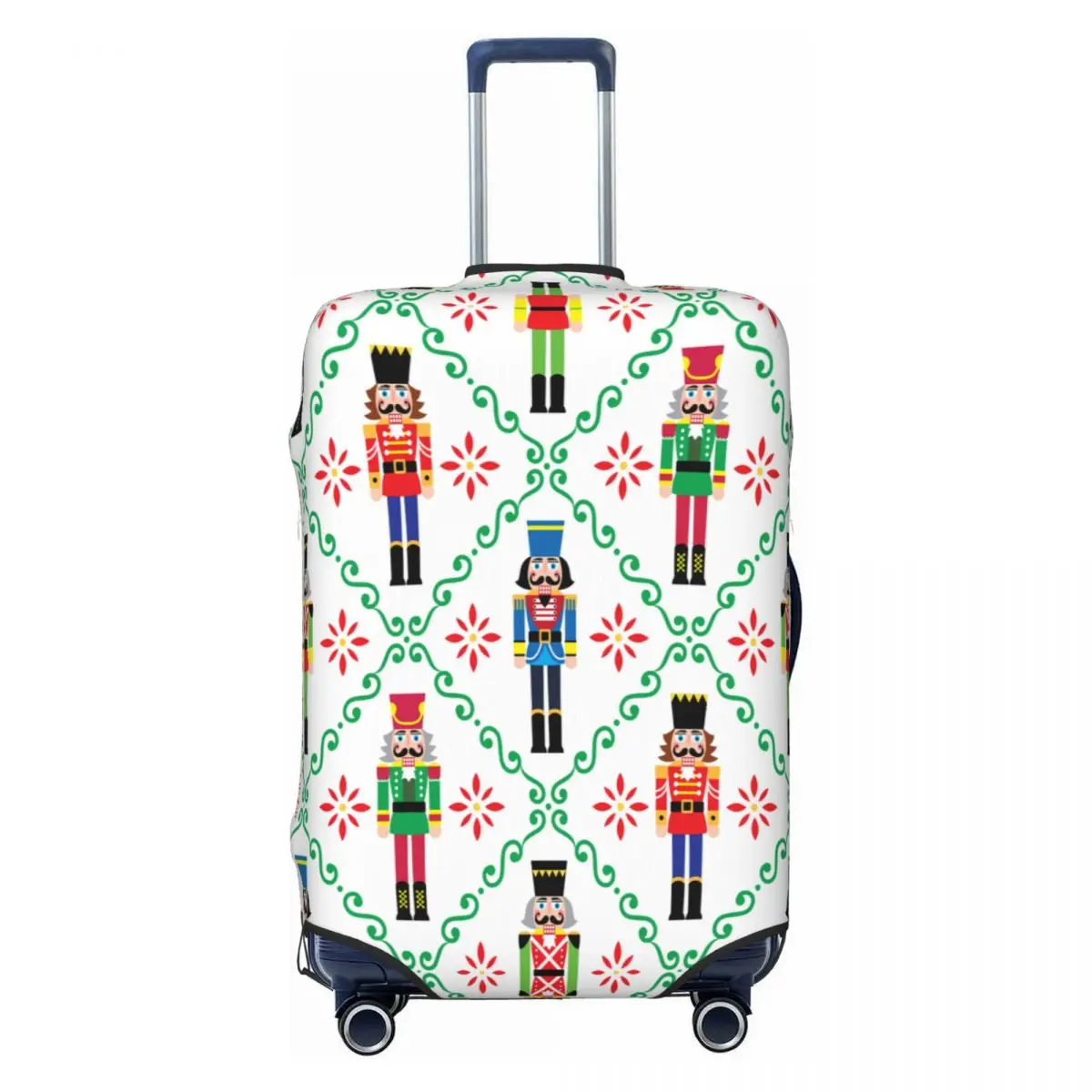 Custom Cartoon Toy Soldier Christmas Nutcracker Luggage Cover Funny Suitcase Protector Covers Suit For 18-32 inch