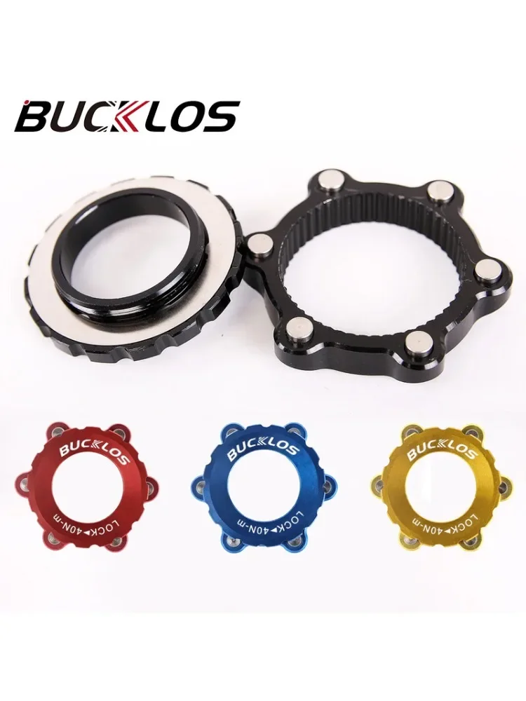 AliExpress BUCKLOS Bicycle Center Lock To 6 Bolt Rotor Lock Ring Adapter for Shimano Road Bike Disc Brake Rotor Lock Cover Ring Converter