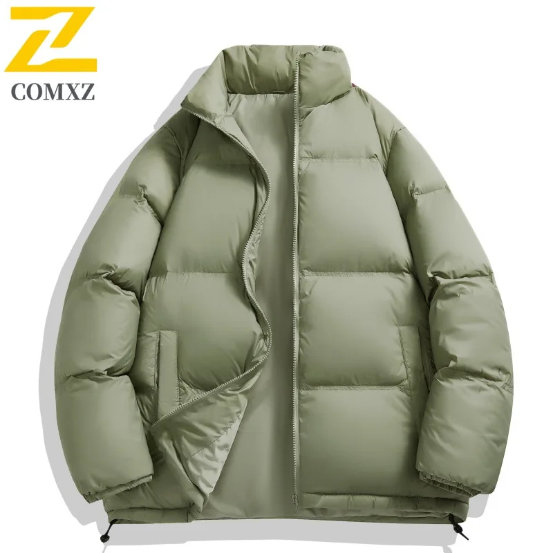 

COMXZ пуховик унисекс Same 2029, зимняя утолщенная куртка-пуховик с воротником-стойкой, парка с белым утиным пухом, защита от холода