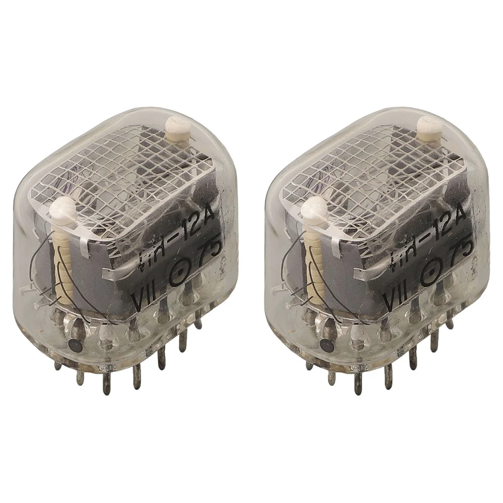 2025 Retro IN-12 Nixie Tubes For IN12 IN-12A IN-12B Clock Kit Neon Indicator 2pcs Long Lifespan For Electronics Enthusiasts