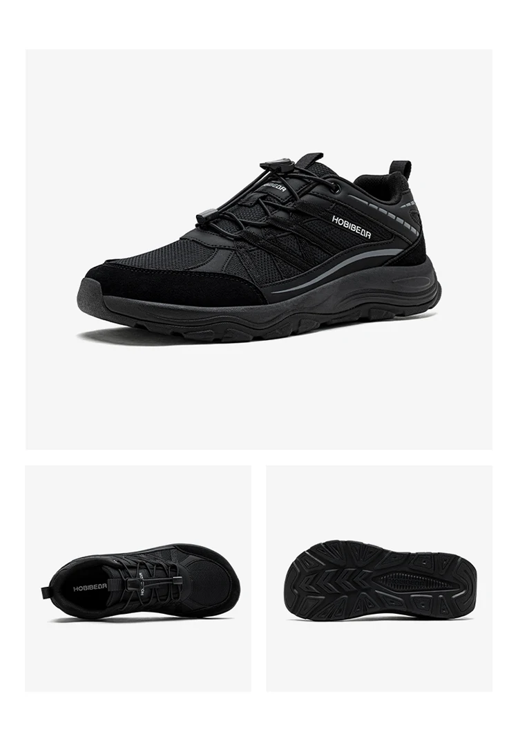 HOBIBEAR Unisex-Wanderschuhe mit breiter Zehenpartie, elastisches Band, Sneakers, Cross-Outdoor-Reise-Mesh-Laufschuhe für Männer und Frauen – Detail 24