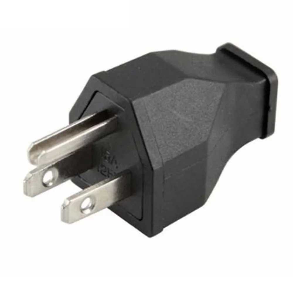 Zwart 15A 125V Koper VS Canada Japan Geassembleerde Industriële Stroomadapter Stekker Aansluiting Man Vrouw 5-15P/R Verwijderbare Bedradingsstekker