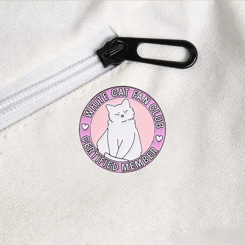 Niedliche Katzenherz-Emaille-Abzeichen, Kätzchen-Stern-Liebes-Miau-Anstecknadeln, Legierungs-Broschen, Revers-, Rucksack-Schmuck, Geschenke für Katzenliebhaber – Detail 4