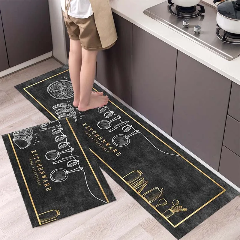 

New Modern Home Welcome Non-slip Mat Kitchen Absorbent Entrance Doormat Living Room Rug Washroom Floor Mats Carpet Soft 3D Tapis