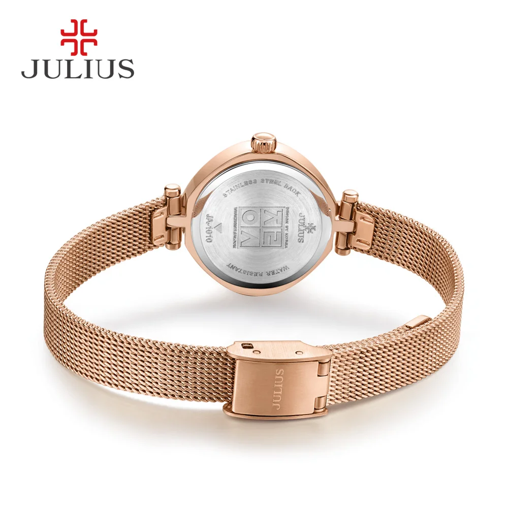 Top Mini JULIUS Women's Watch Japan Quartz Lady Hours Fine Fashion Steel Bracelet Clock Retro Girl's Gift Box