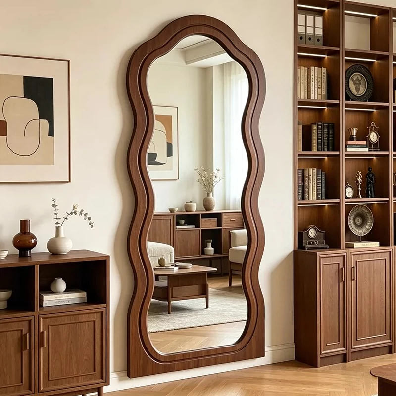Moving Standing Mirror Modern Living Room Full Body Girls Floor Big Funky Luxury Bathroom Mirror Bedroom Espelhos Home Products