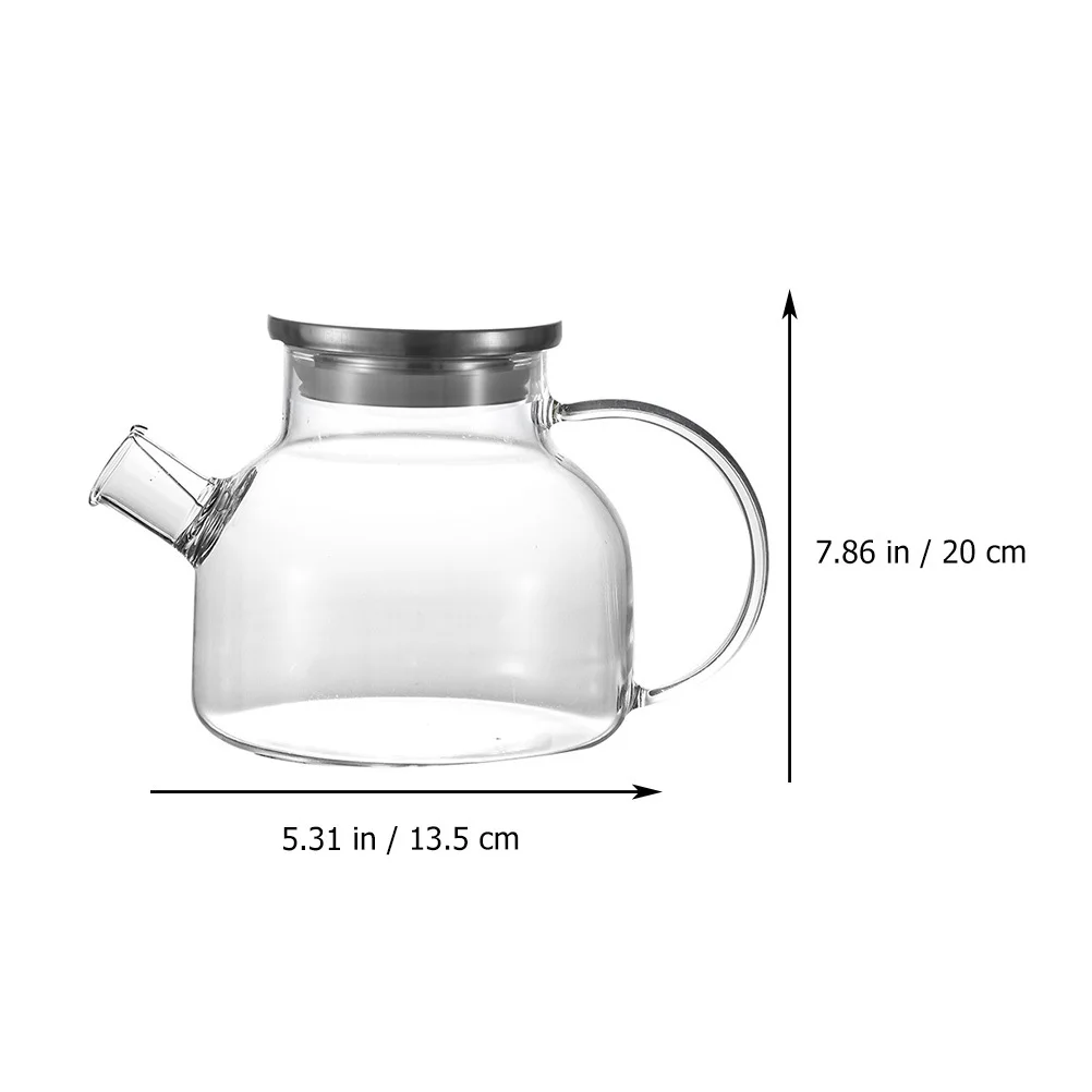 

1 шт., бытовой стеклянный чайник, прозрачный термостойкий чайник с ситечком для ароматного чая, кофе, приготовления кухонного завтрака