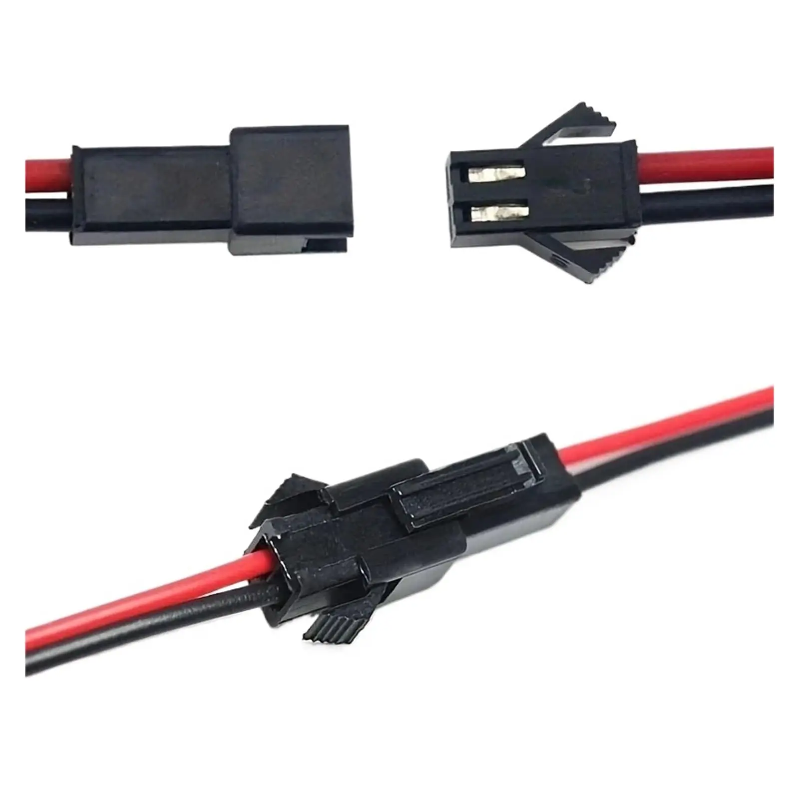 10Pairs 2Pin Plug Socket Male To Female Wire Connector LED Strips Lamp Driver Connectors Cable Quick Adapter