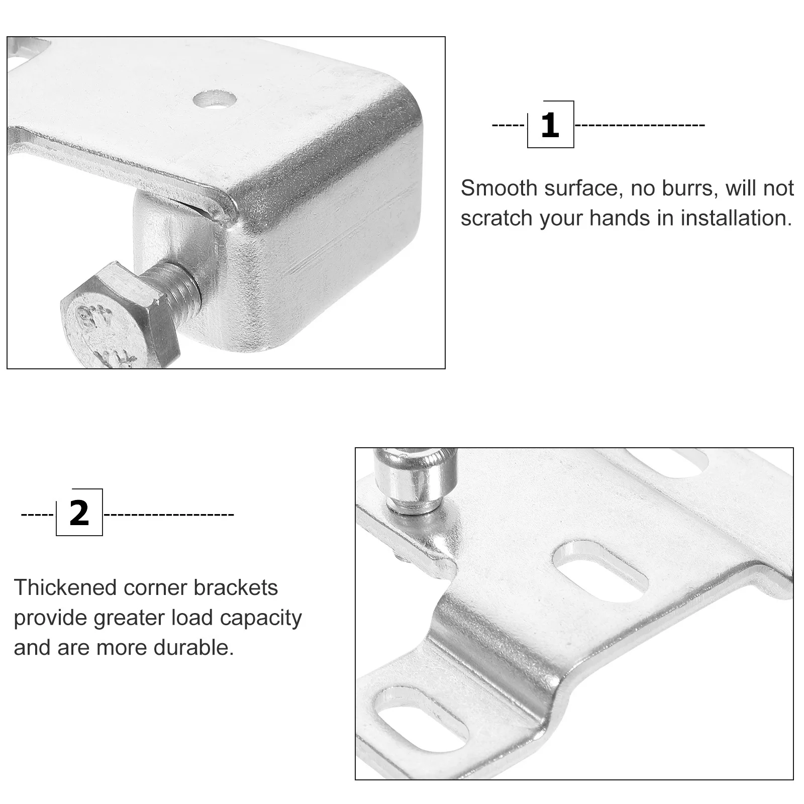

1 set 1 Set Metal Cabinet Hanging Bracket For Wall Mount Cabinet Heavy Duty Rust Resistant Smooth No Burrs Durable Hardware