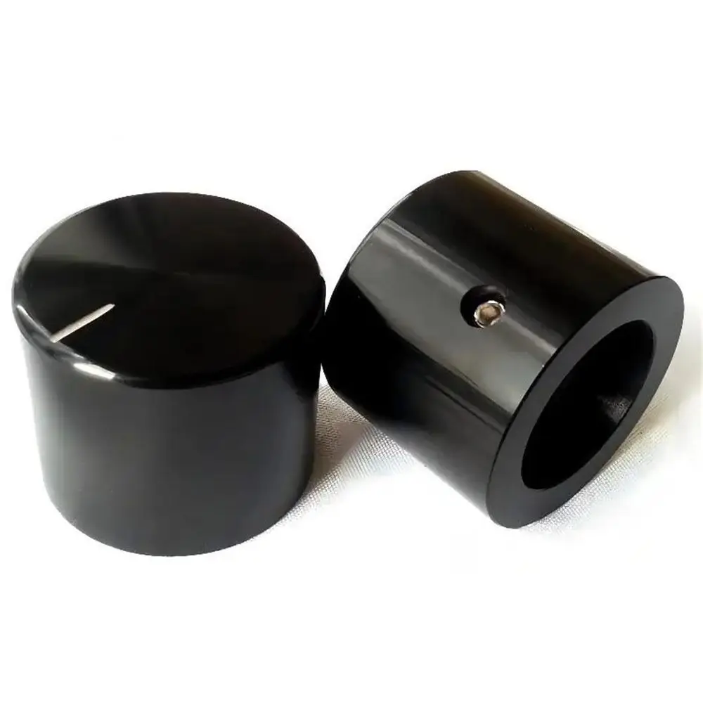 1Pcs 30x25mm Aluminum Volume Knob CNC Machined Aluminum Alloy Guitar Effector Knob M4 Set Screw 6mm Shaft Hole