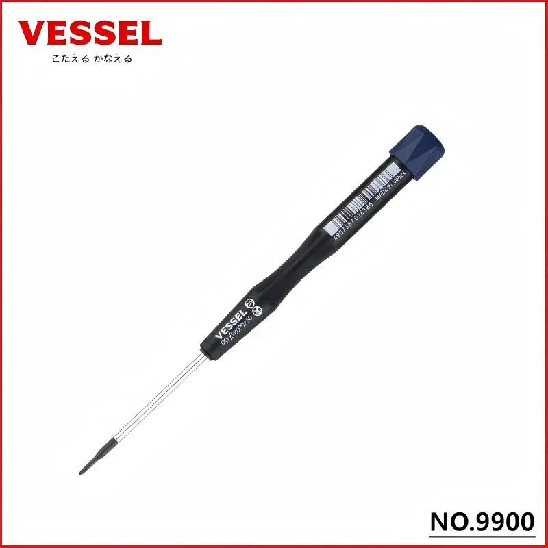VESSEL 9900 Series JIS Mini Precision Screwdriver - Ultra-Precise | For Phillips/Slotted Screws, Eyeglass & Watch Repair