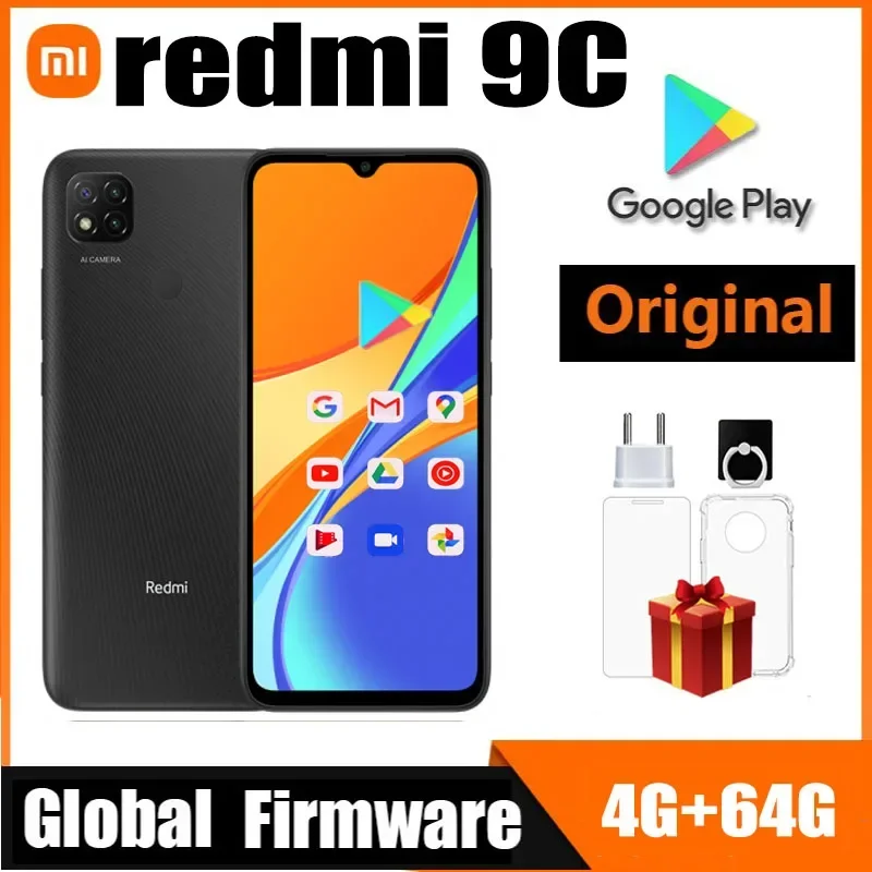 هاتف ذكي Global Rom Xiaomi Redmi 9C 3GB/4GB 128GB MediaTek Helio G35 6.53 بوصة أندرويد 10 كاميرا 13MP 5000mAh هاتف محمول