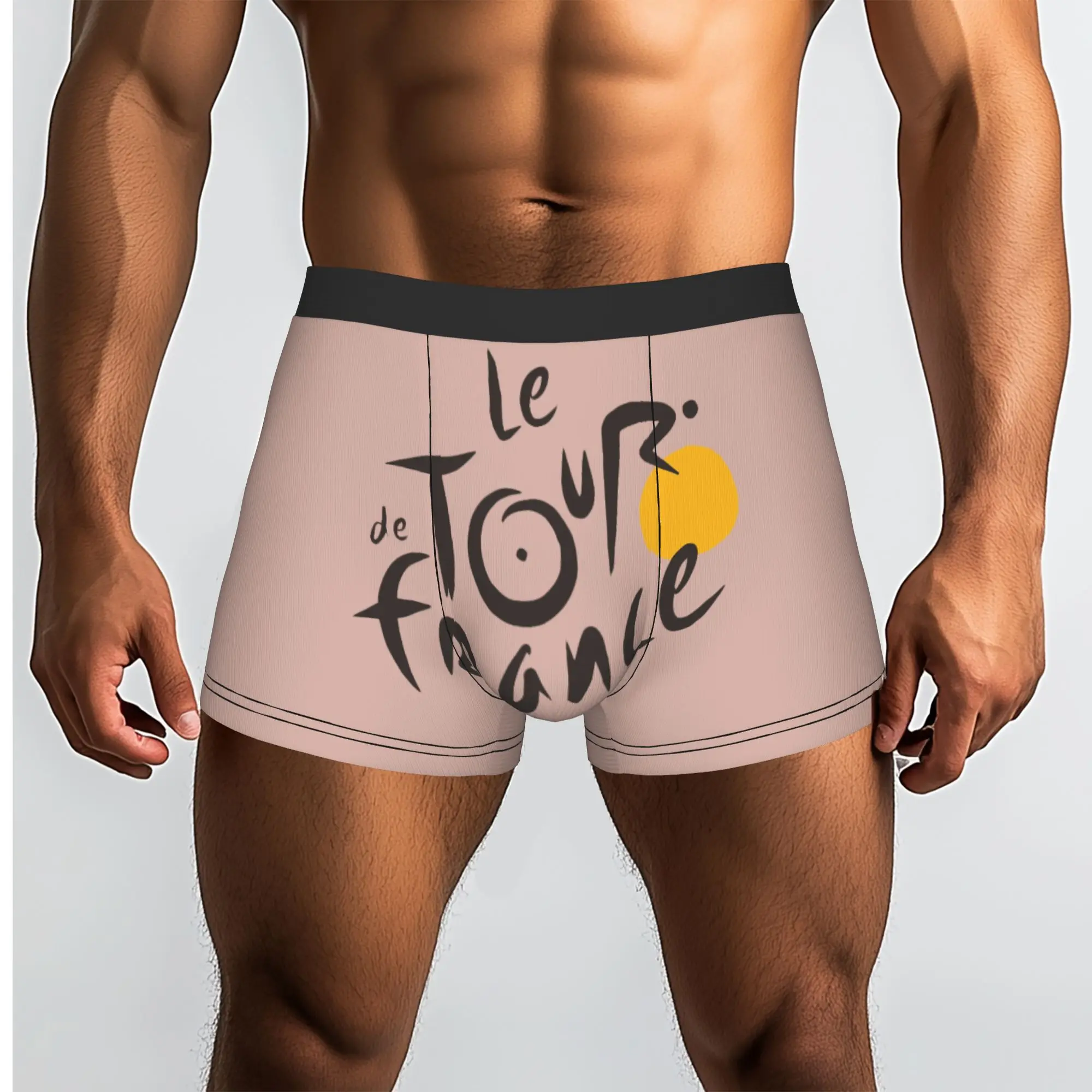 Custom Le Tour The France Boxer Shorts For Homme 3D Print French Bicycle Underwear Panties Briefs Stretch Underpants