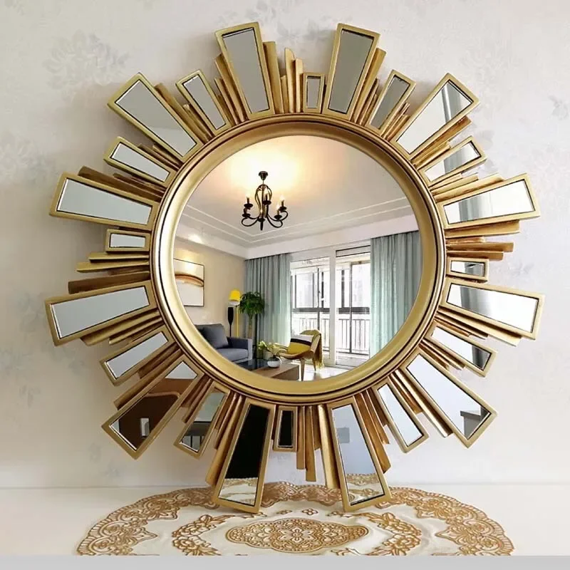 Design Shower Wall Mirrors Antique Elegant Bathroom Hanging Decorative Mirrors Bedroom Luxury Espejos Para Maquillaje Decoration