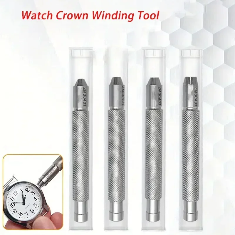 New Stainless Steel Watch Crown Winding Tool Manual Mechanical Watch Crowns Winder Watch Repair Tool