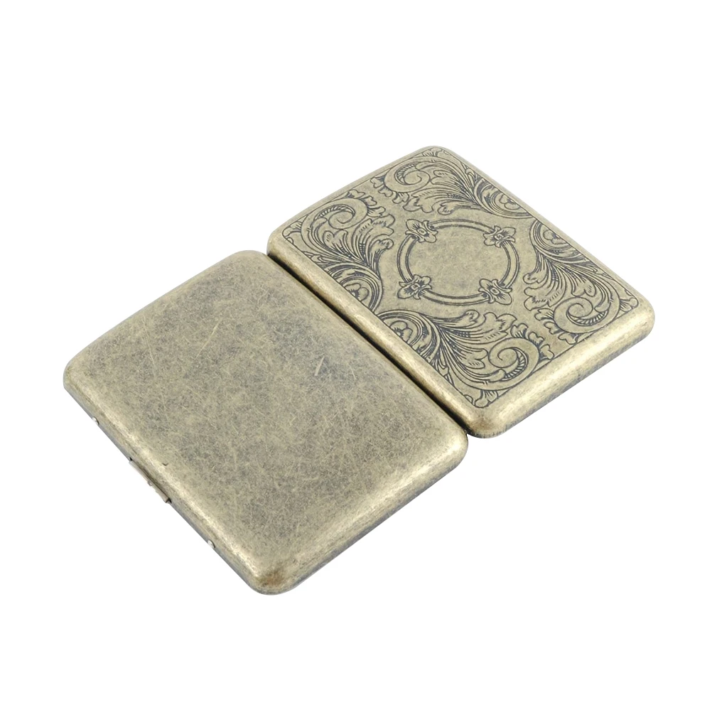 

Retro Stainless Steel Box Holder Storage Case Cigarette Case Portable Durable Moisture Proof Washable Reusable