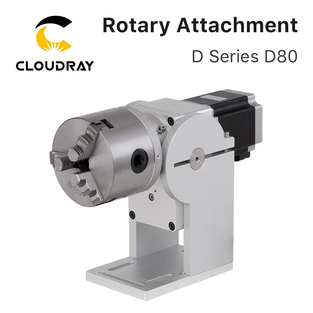 Cloudray Rotary Device Rotation Axis with DM860S Driver D80D/D100D Laser Marking Cutting Machine Rotary Attachment