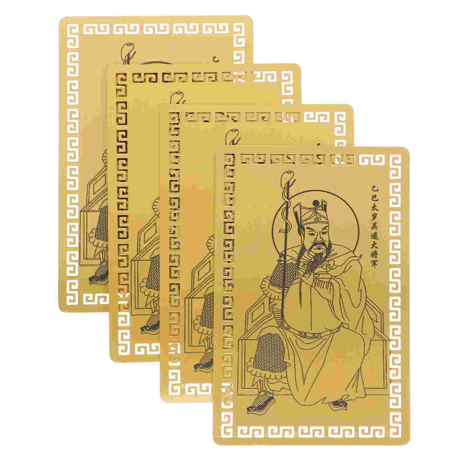 Tai Sui Gold Card Buddha Feng Shui Thai Cards Auspicious Taisui Protection Wealth Amulet