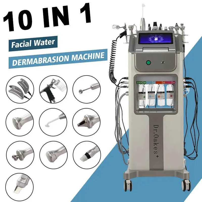 Multifunction Hydrodermabrasion máquina, limpeza facial, remoção do cravo, rejuvenescimento da pele, anti envelhecimento, 10 em 1