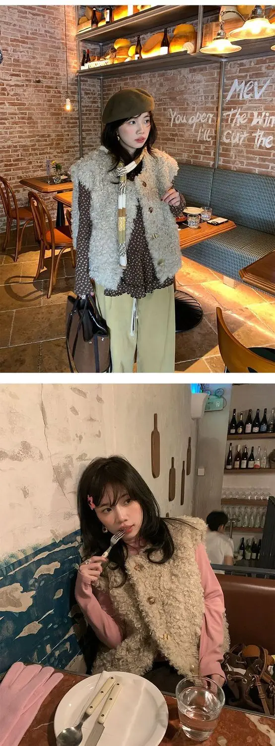 

Vests Waistcoats Thick Womens Red Spring Cashmere Shaped Fit Minimalism Urban Professional Breathable Easy Care Gentle All-Match