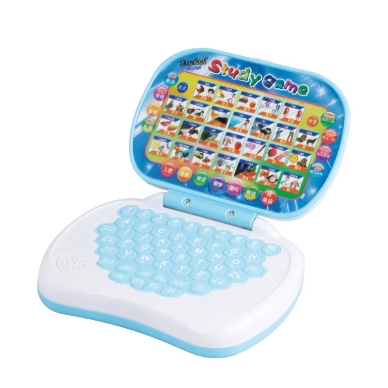 Máquina de aprendizaje multifunción, Mini máquina de lectura de puntos, máquina educativa de educación temprana de dibujos animados rosa y azul, juguetes para niños