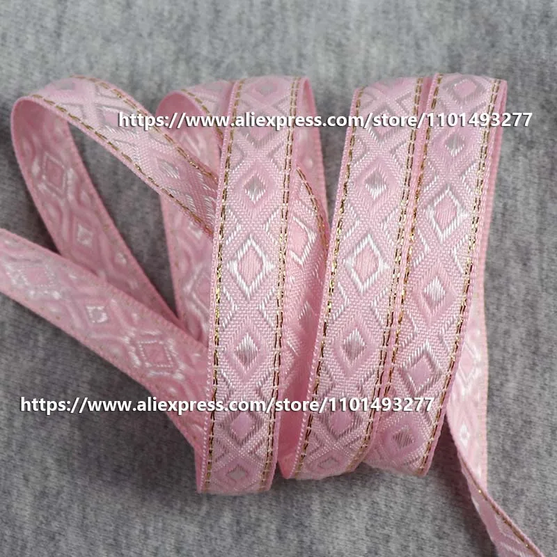 12mm Vintage Ethnic Embroidery Jacquard Ribbon Webbing Tape Lace Trim DIY Clothes Bag Accessories