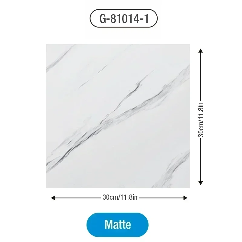 10 self-adhesive imitation marble tile floor stickers PVC waterproof living room bathroom kitchen home wall stickers wallpaper