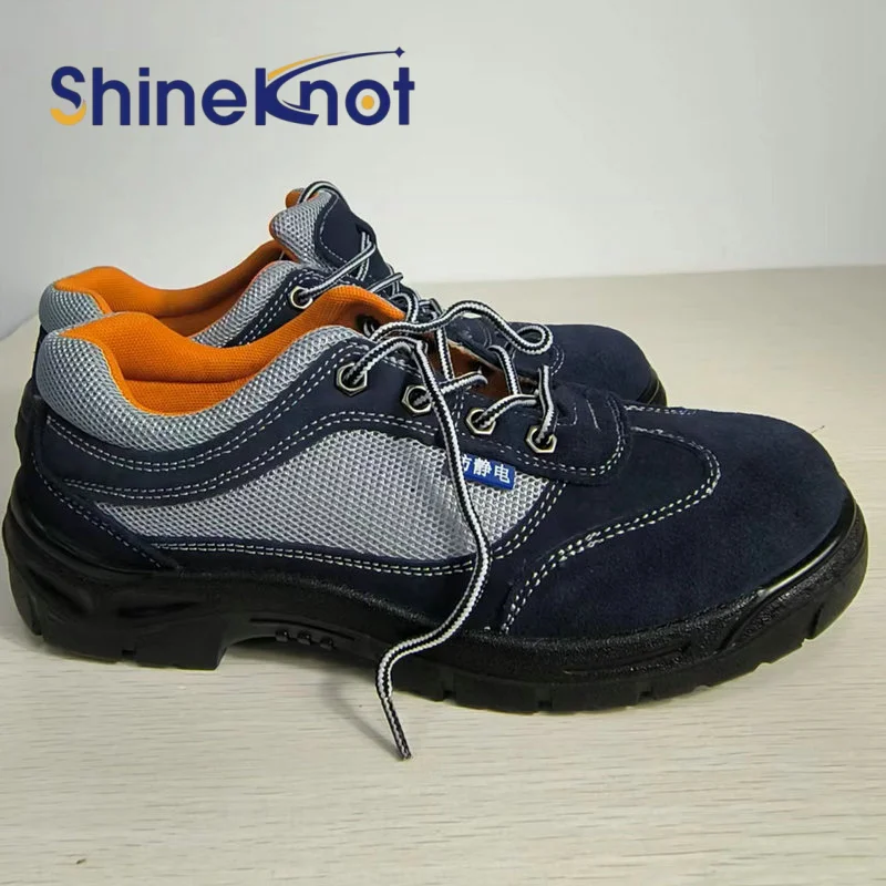 SHINEKNOT Labor Protection Shoes Anti-Static Safety Shoes Lightweight Air Cushion Shock-Absorbing Protective Work Shoes